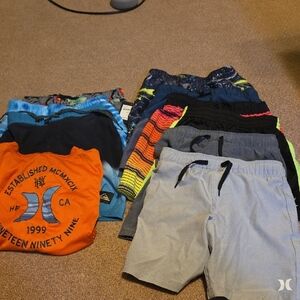 Boys' Hurley/quiksilver Boardshorts And Shorts Set